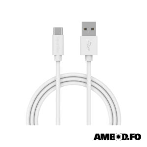 Løðikaðal til USB-A/USB-C , 3A. - 1M.